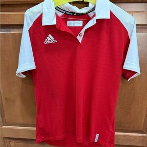 Adidas ladies Polo Shirt in Red and White